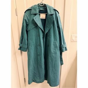 Vintage LONDON FOG teal trenchcoat - 10